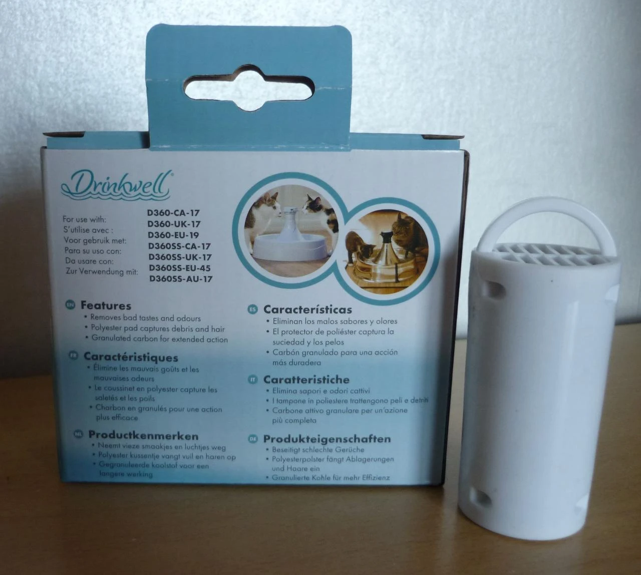 Drinkwell PetSafe Filtro de carbón reemplazante para fuente de agua de bebida, 4 piezas – photo 2